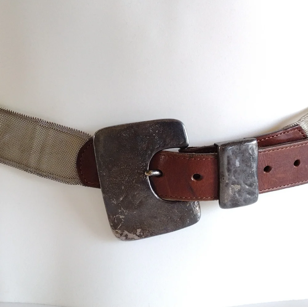 Jenny And The Boys Industrial Mesh Leather Belt